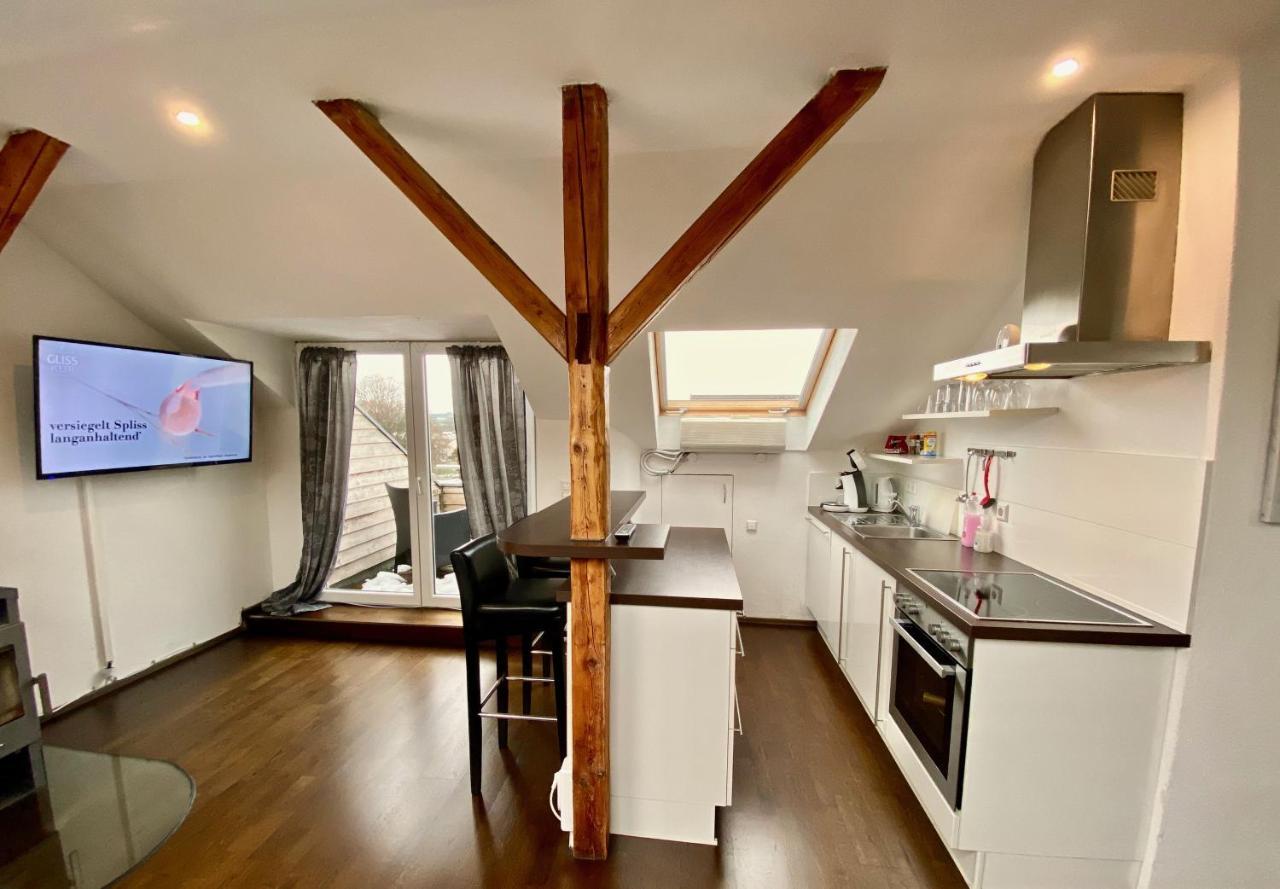 Wohnen Ueber Den Daechern Von Ravensburg, Stadtnah, Kamin, Klima Apartamento Exterior foto