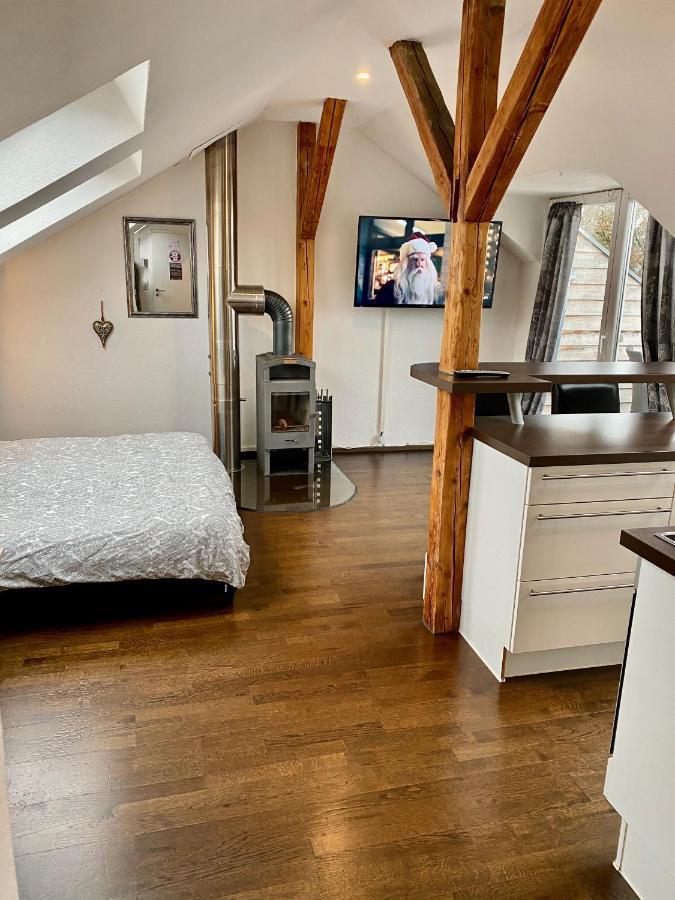 Wohnen Ueber Den Daechern Von Ravensburg, Stadtnah, Kamin, Klima Apartamento Exterior foto