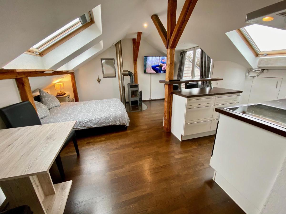 Wohnen Ueber Den Daechern Von Ravensburg, Stadtnah, Kamin, Klima Apartamento Exterior foto